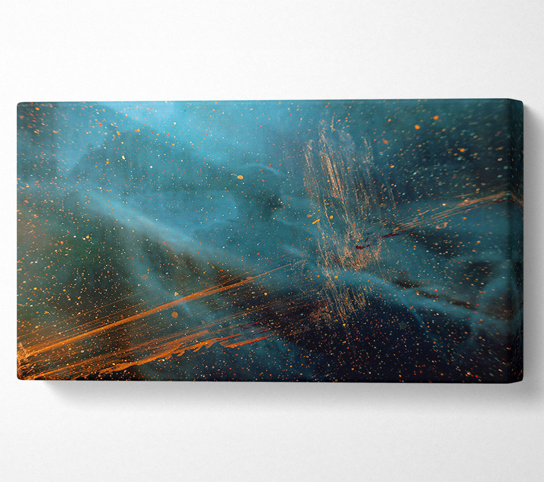  A Canvas Print of Azure Dust Trails Canvas Print