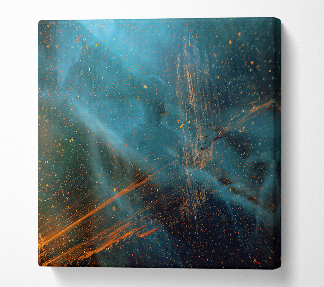  A Canvas Print of Azure Dust Trails Canvas Print