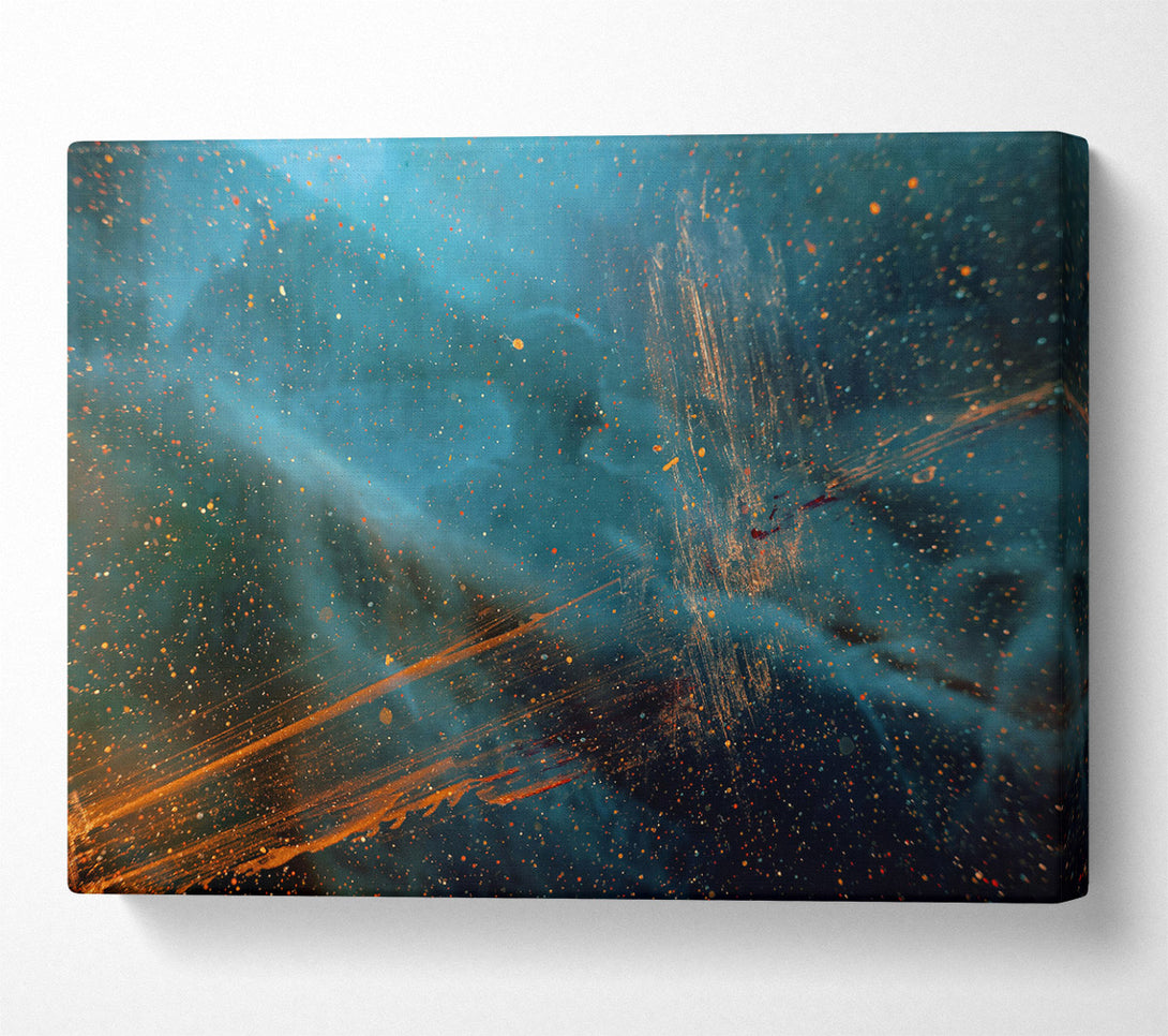  A Canvas Print of Azure Dust Trails Canvas Print
