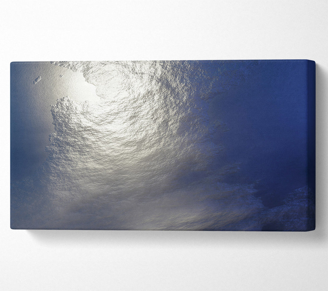  A Canvas Print of Azure Water Reflections Canvas Art