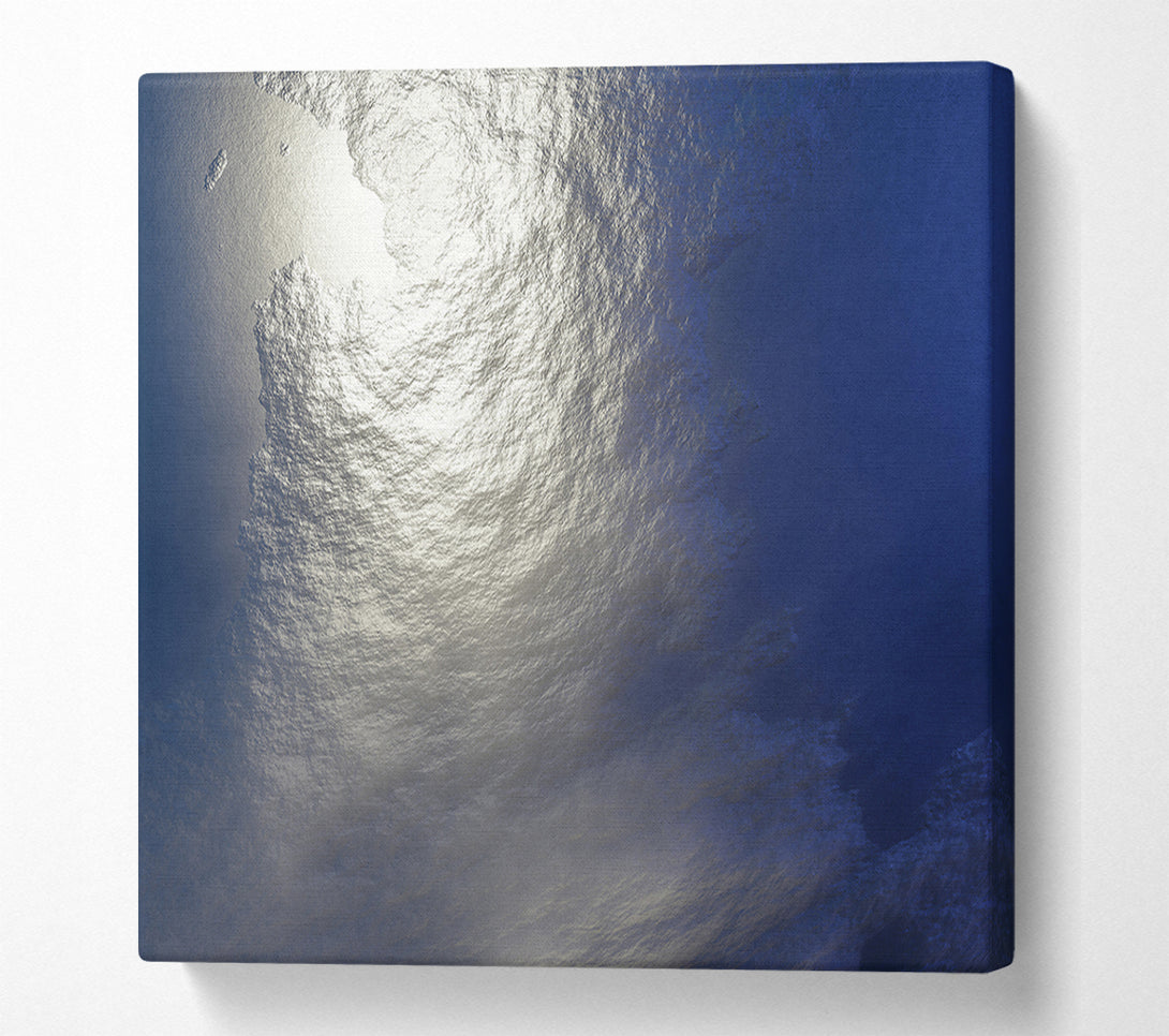  A Canvas Print of Azure Water Reflections Canvas Art