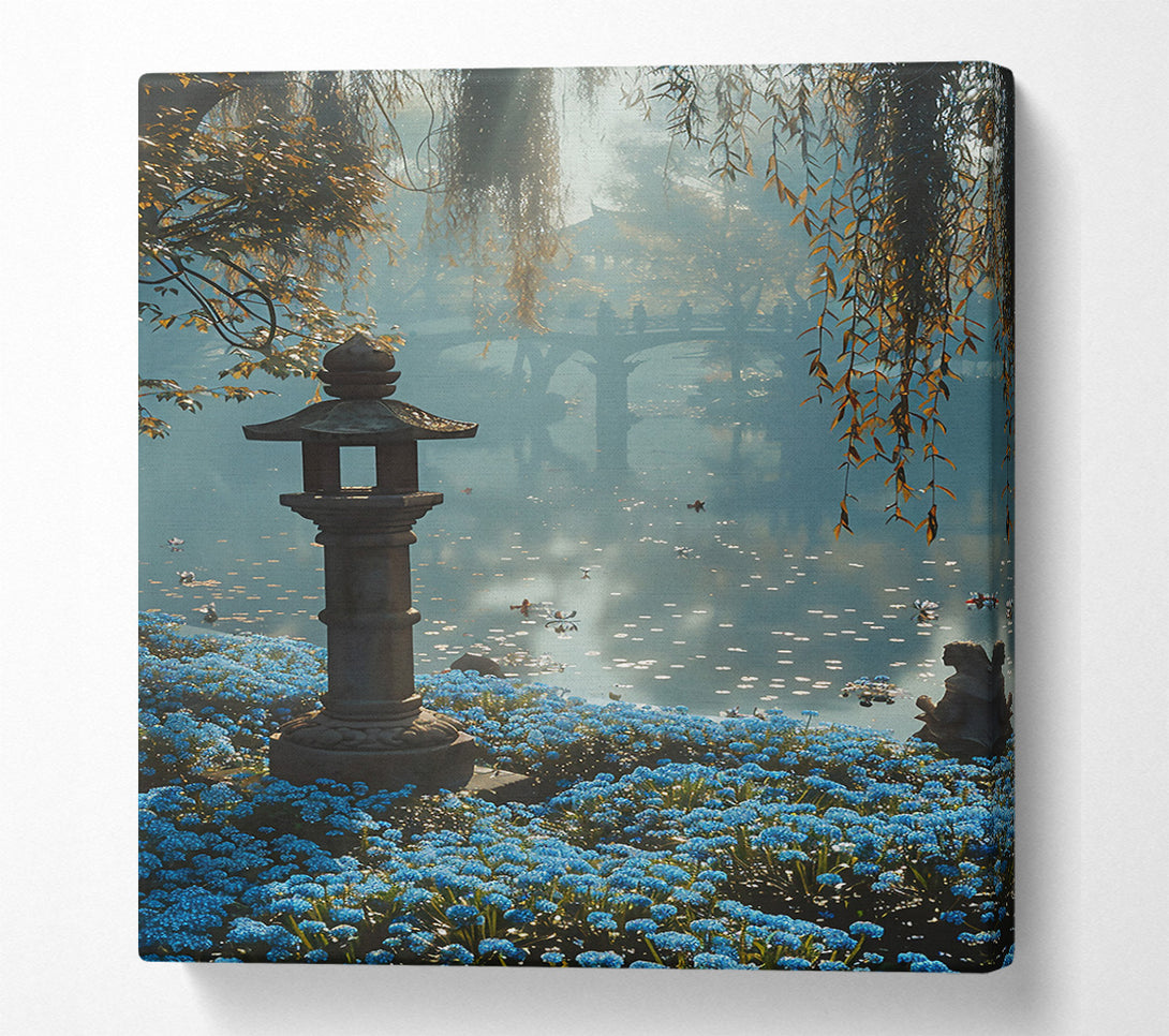  A Canvas Print of Blue Lagoon Lantern Canvas Print