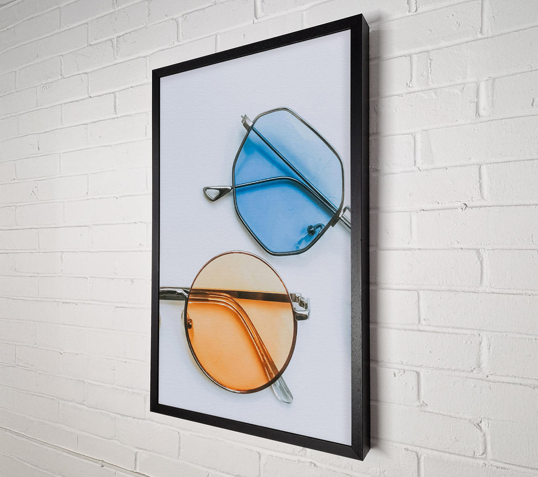  A Canvas Print of Amber Lens Reflections Canvas Wall Art
