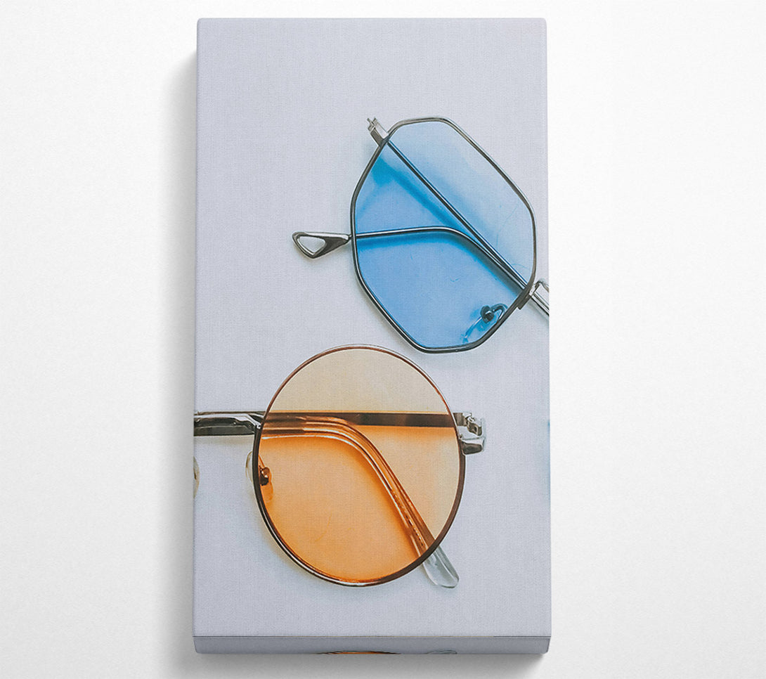  A Canvas Print of Amber Lens Reflections Canvas Wall Art