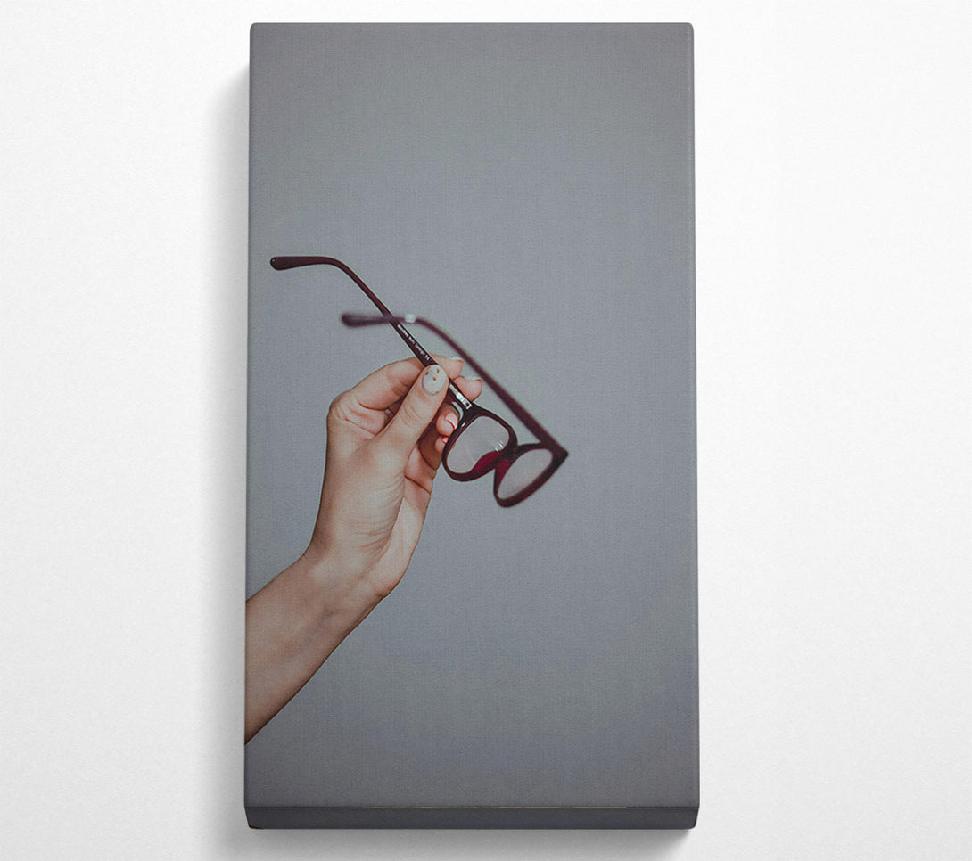  A Canvas Print of The Burgundy Lens Canvas Wall Art