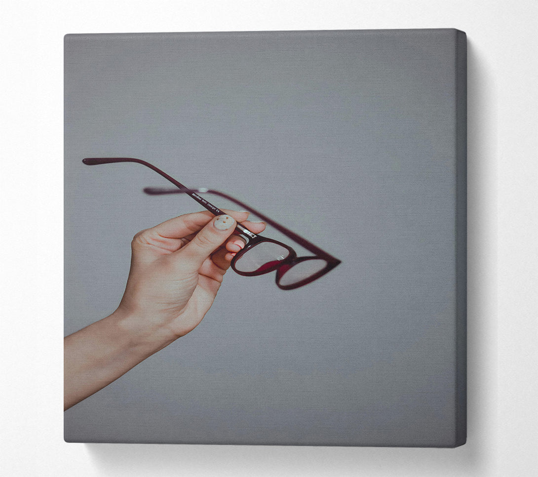  A Canvas Print of The Burgundy Lens Canvas Wall Art