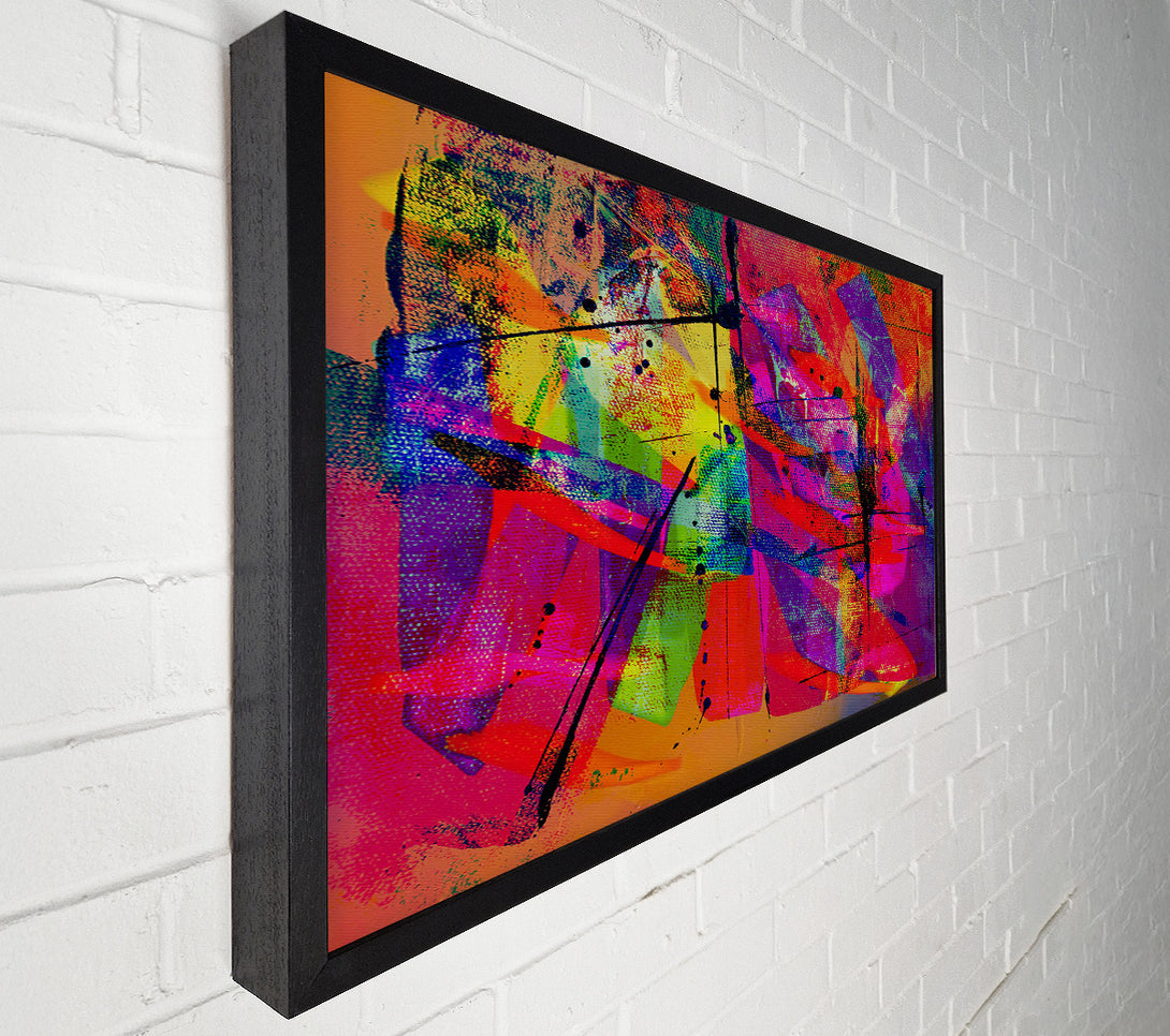  A Canvas Print of Fuchsia Abstract Chaos Canvas Art