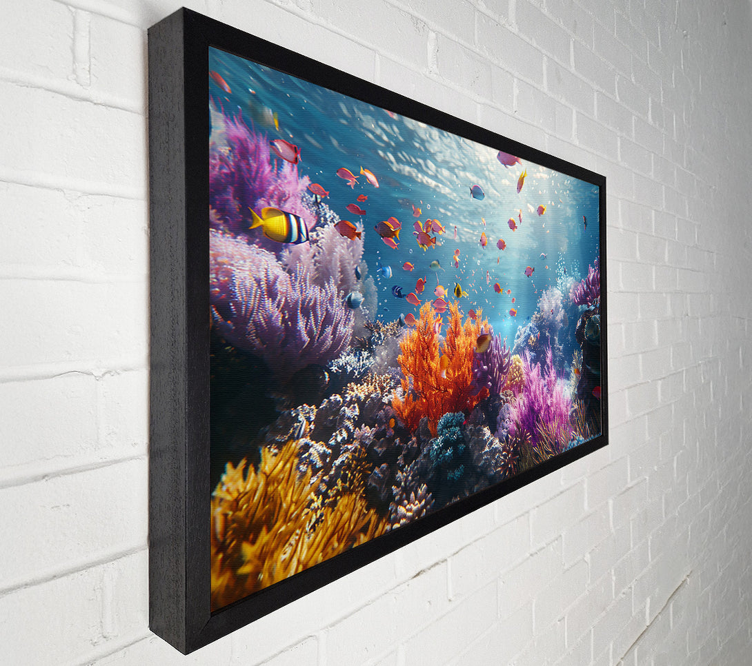  A Canvas Print of Blue Reef Symphony Canvas Print