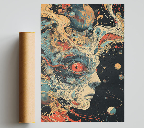 The Red Cosmic Dream Giclee Print