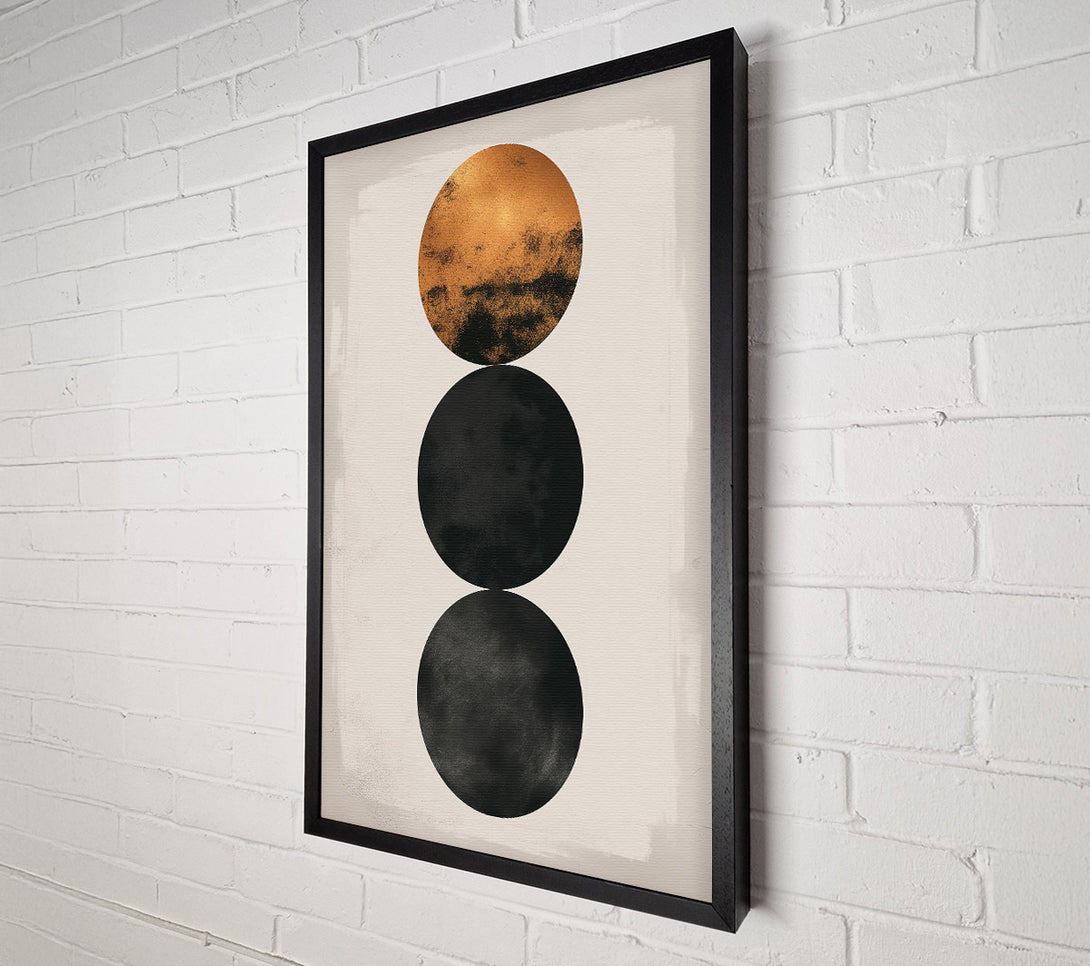  A Canvas Print of Golden Circle Stacks Canvas Print