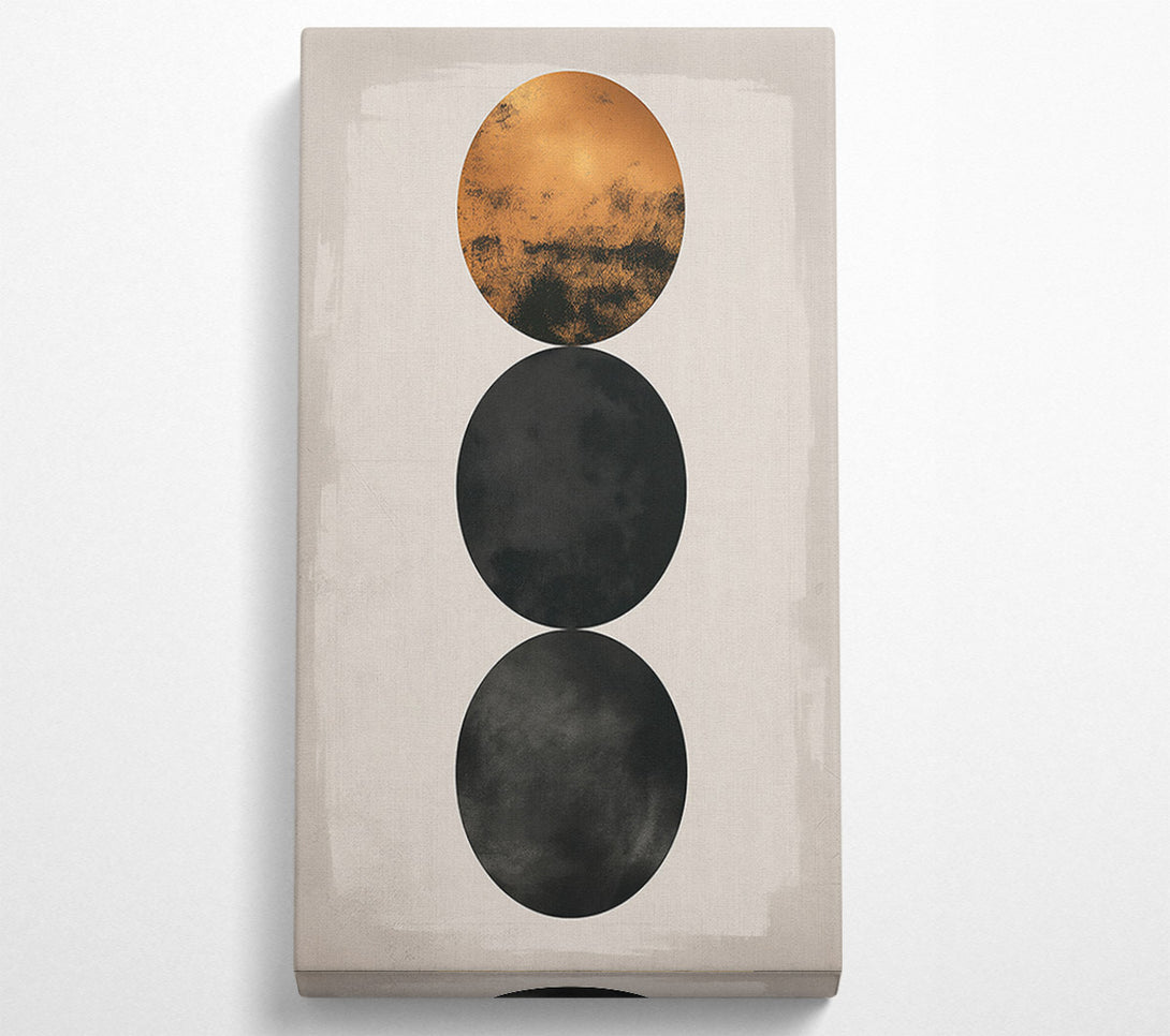  A Canvas Print of Golden Circle Stacks Canvas Print