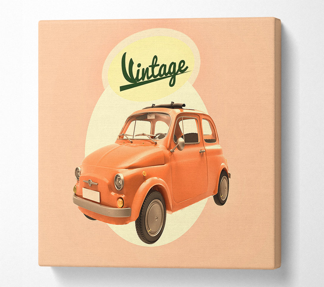  A Canvas Print of Fiat 500 Canvas Print