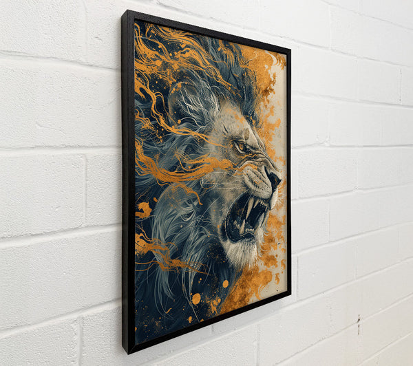 Fierce Abstract Lion