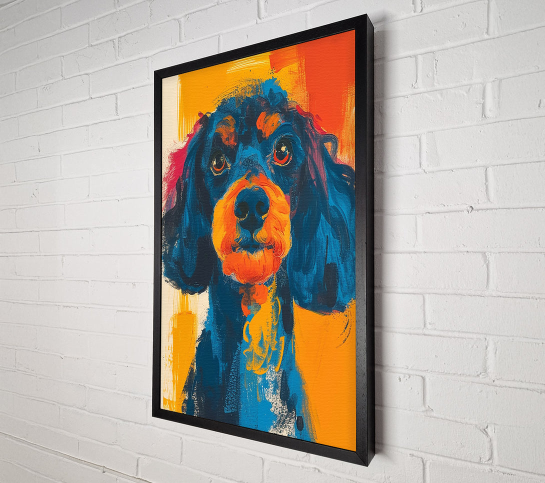  A Canvas Print of Azure Fur Portrait Canvas Art
