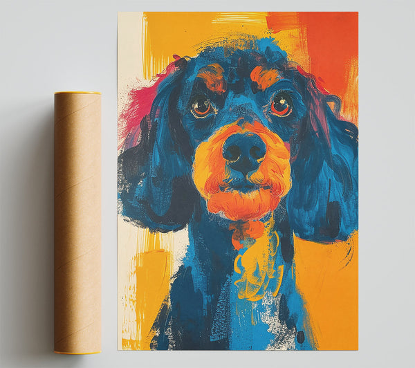 Azure Fur Portrait Giclee Print