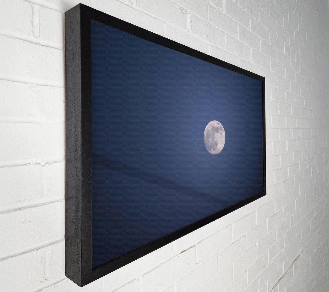  A Canvas Print of Midnight Blue Moon Canvas Art