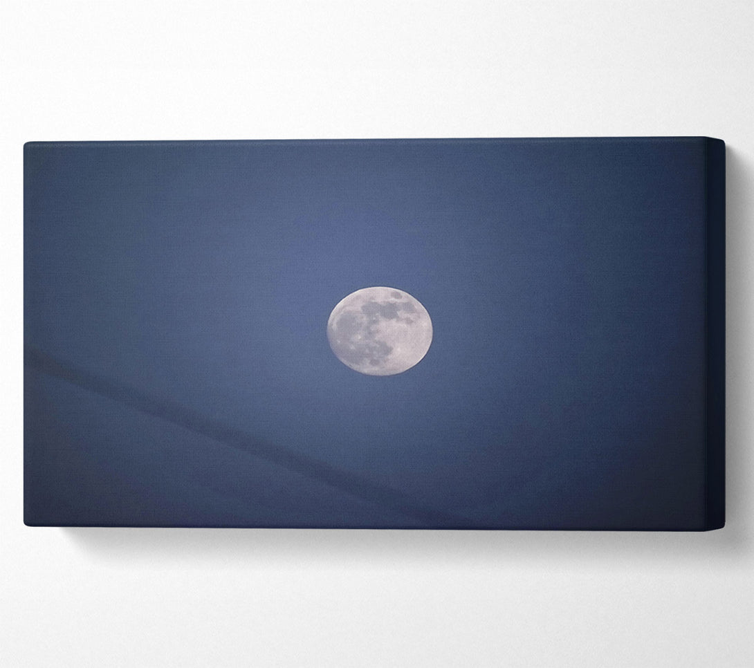 A Canvas Print of Midnight Blue Moon Canvas Art