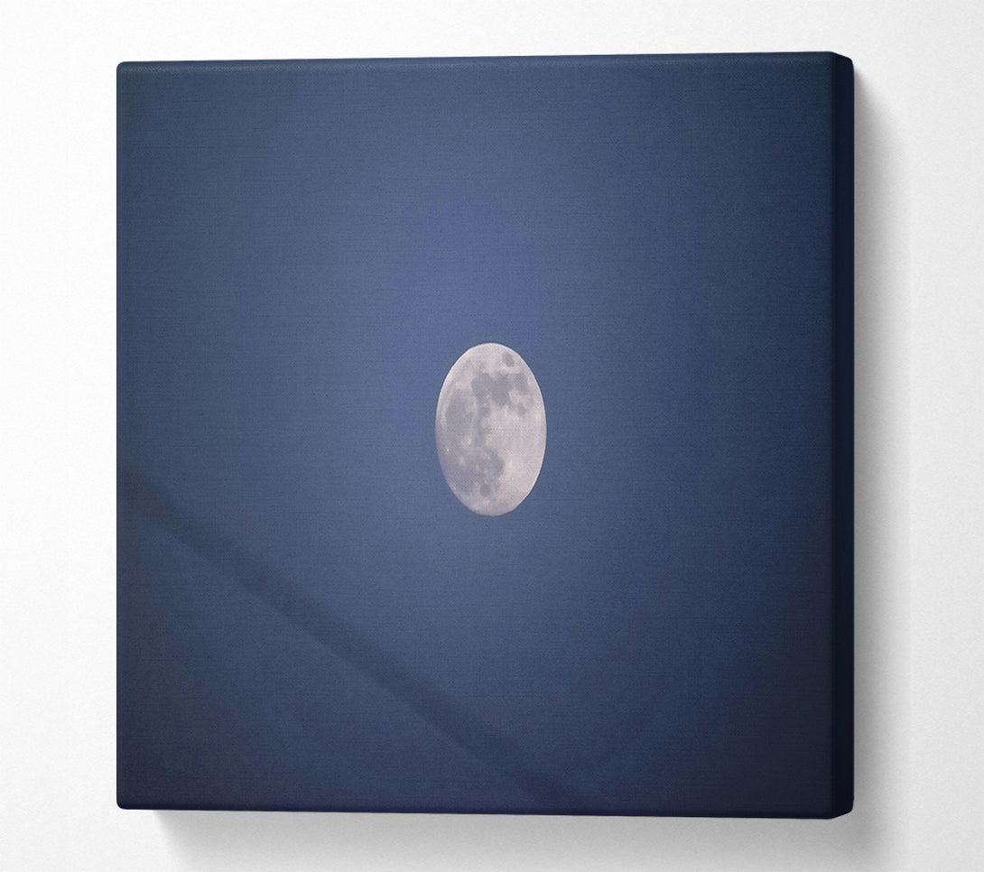  A Canvas Print of Midnight Blue Moon Canvas Art