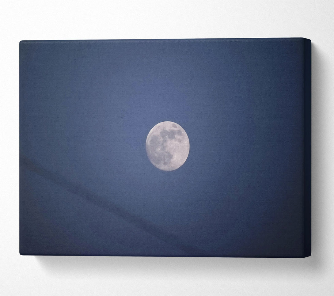 A Canvas Print of Midnight Blue Moon Canvas Art