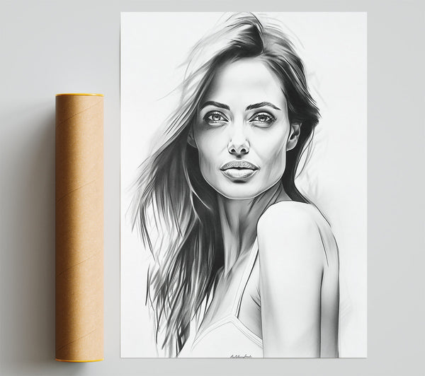 Gray Portrait Of A Woman Giclee Print