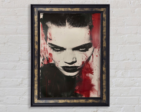 Fierce Model Framed Print