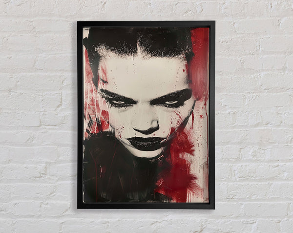 Fierce Model Framed Print