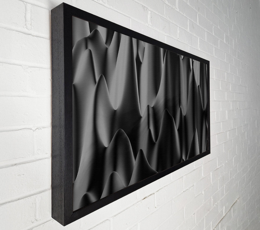  A Canvas Print of Black Wavy Abstract Canvas Print