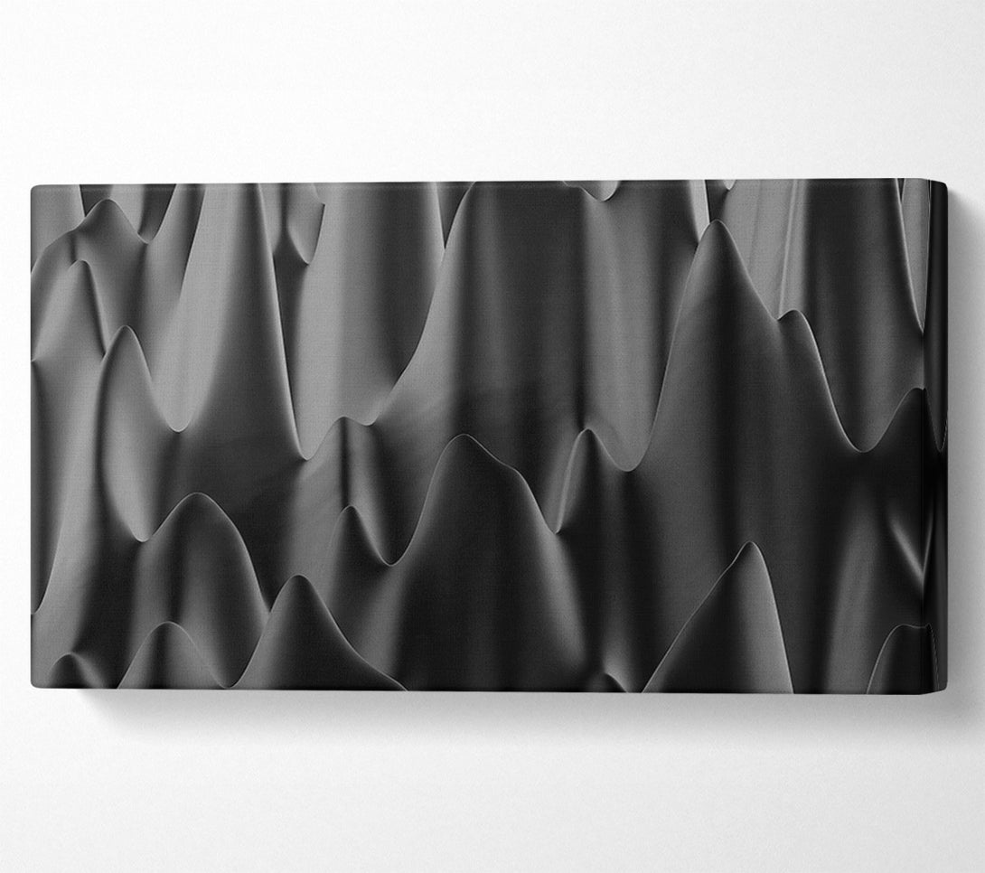  A Canvas Print of Black Wavy Abstract Canvas Print