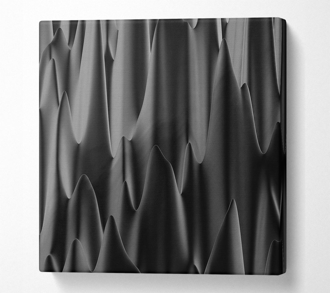  A Canvas Print of Black Wavy Abstract Canvas Print
