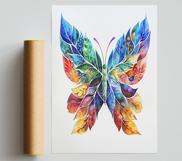 Blue Butterfly Dreams Poster