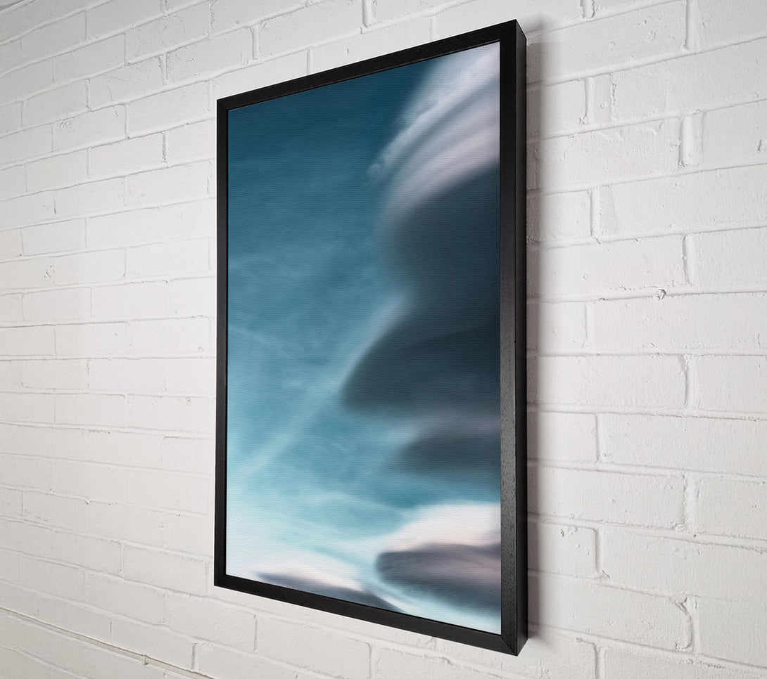  A Canvas Print of Azure Cloud Swirls Canvas Art
