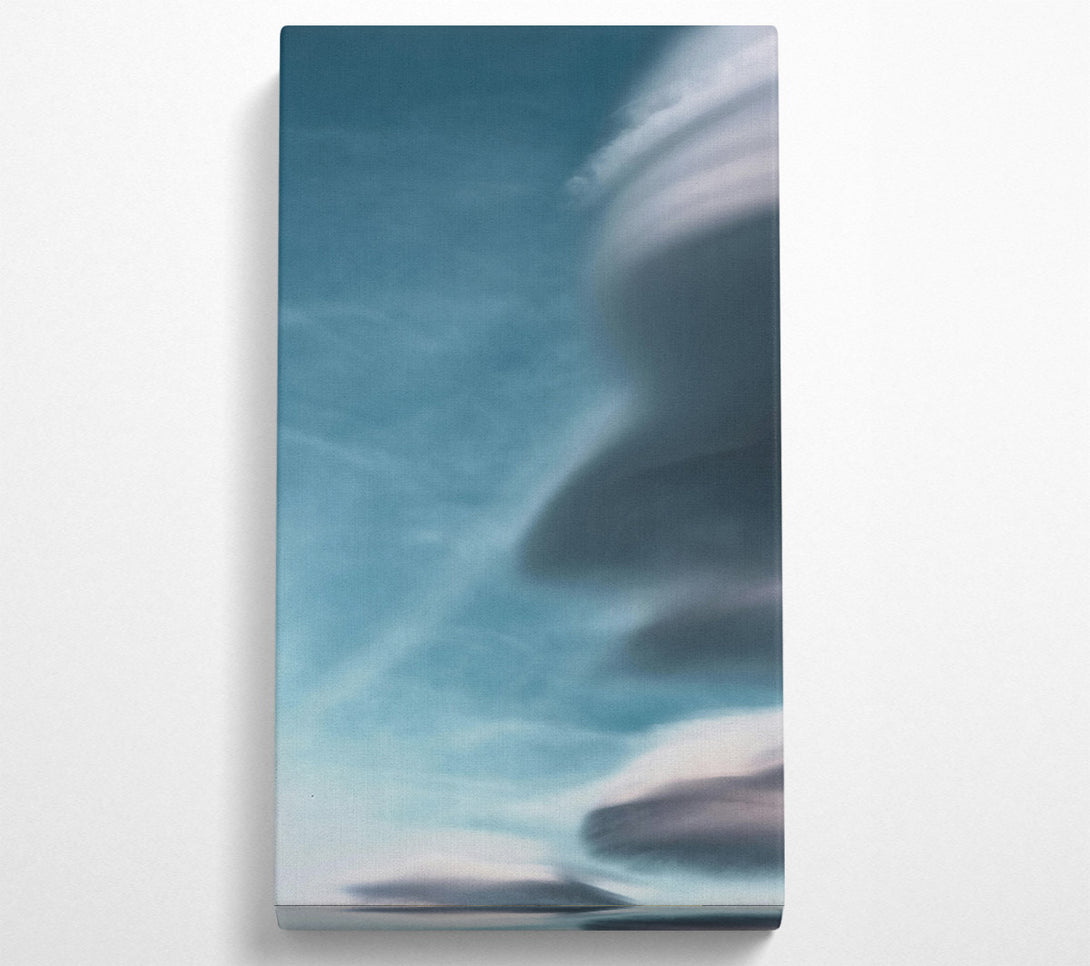  A Canvas Print of Azure Cloud Swirls Canvas Art