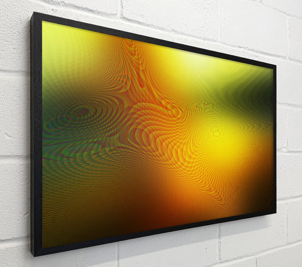 Golden Wave Abstract