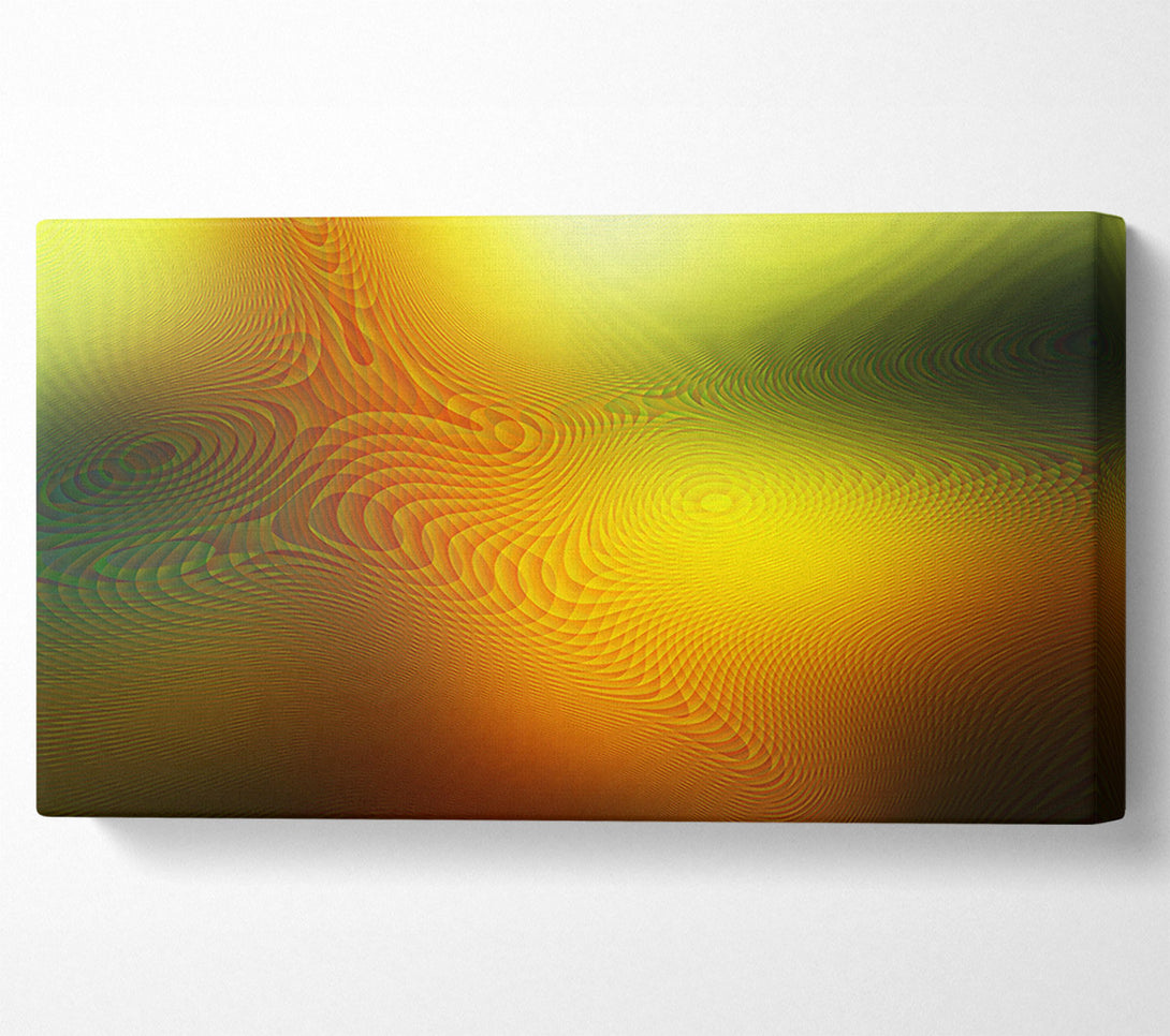  A Canvas Print of Golden Wave Abstract Canvas Print