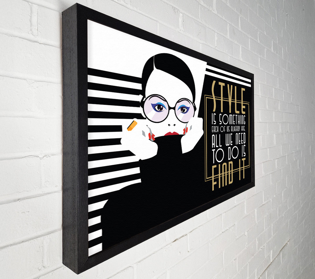  A Canvas Print of Find Fashion Canvas Art