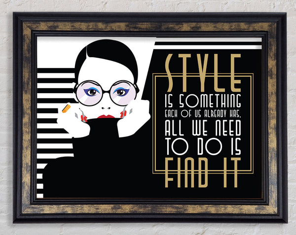 Find Fashion Framed Print