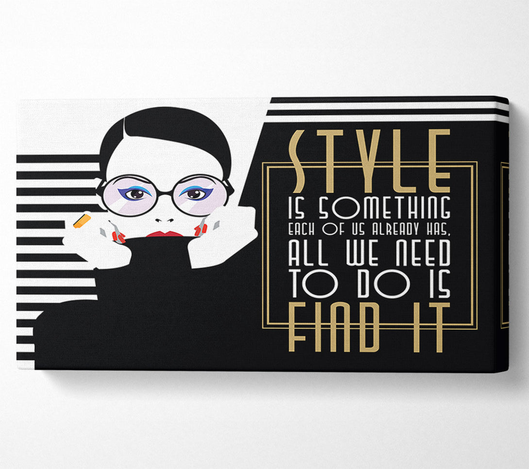  A Canvas Print of Find Fashion Canvas Art