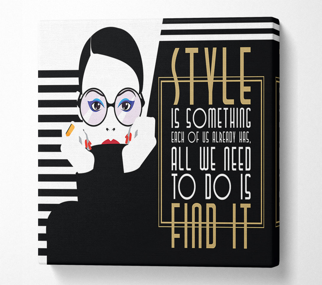  A Canvas Print of Find Fashion Canvas Art