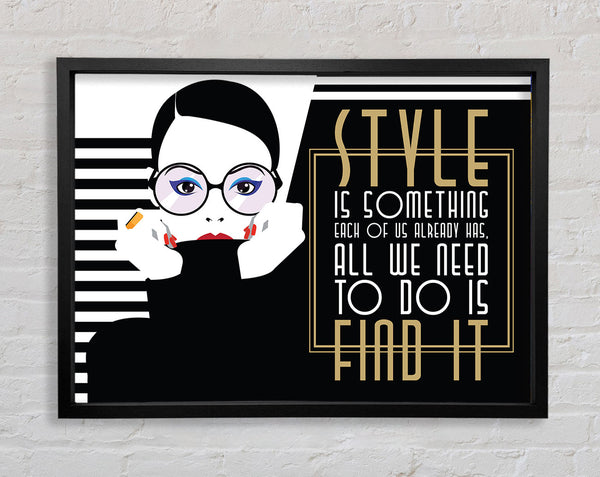 Find Fashion Framed Print