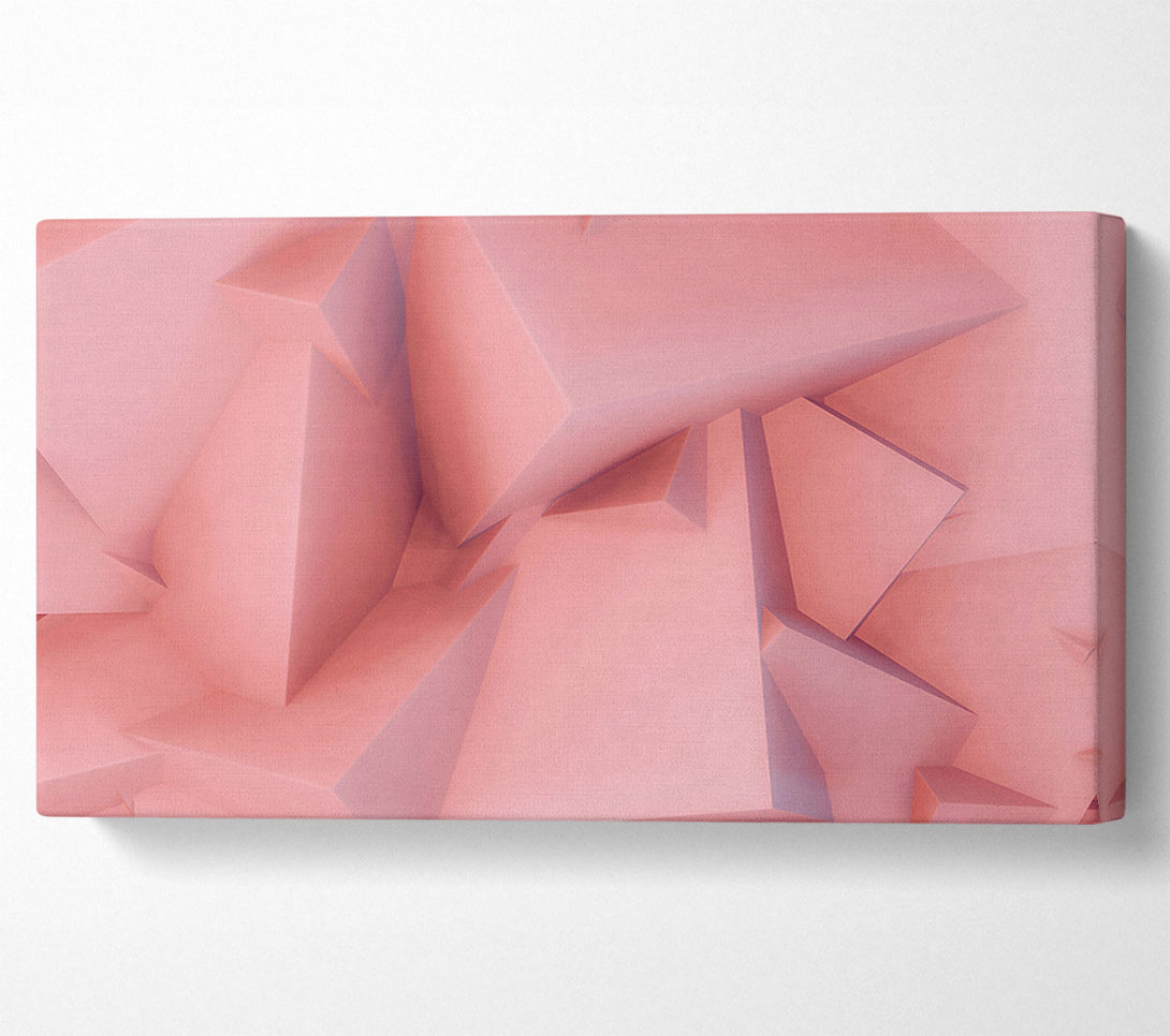  A Canvas Print of Blush Geometric Abstract Canvas Art