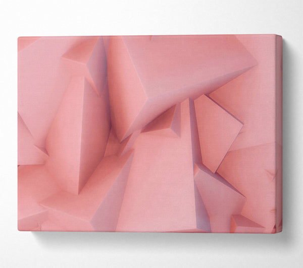  A Canvas Print of Blush Geometric Abstract Canvas Art