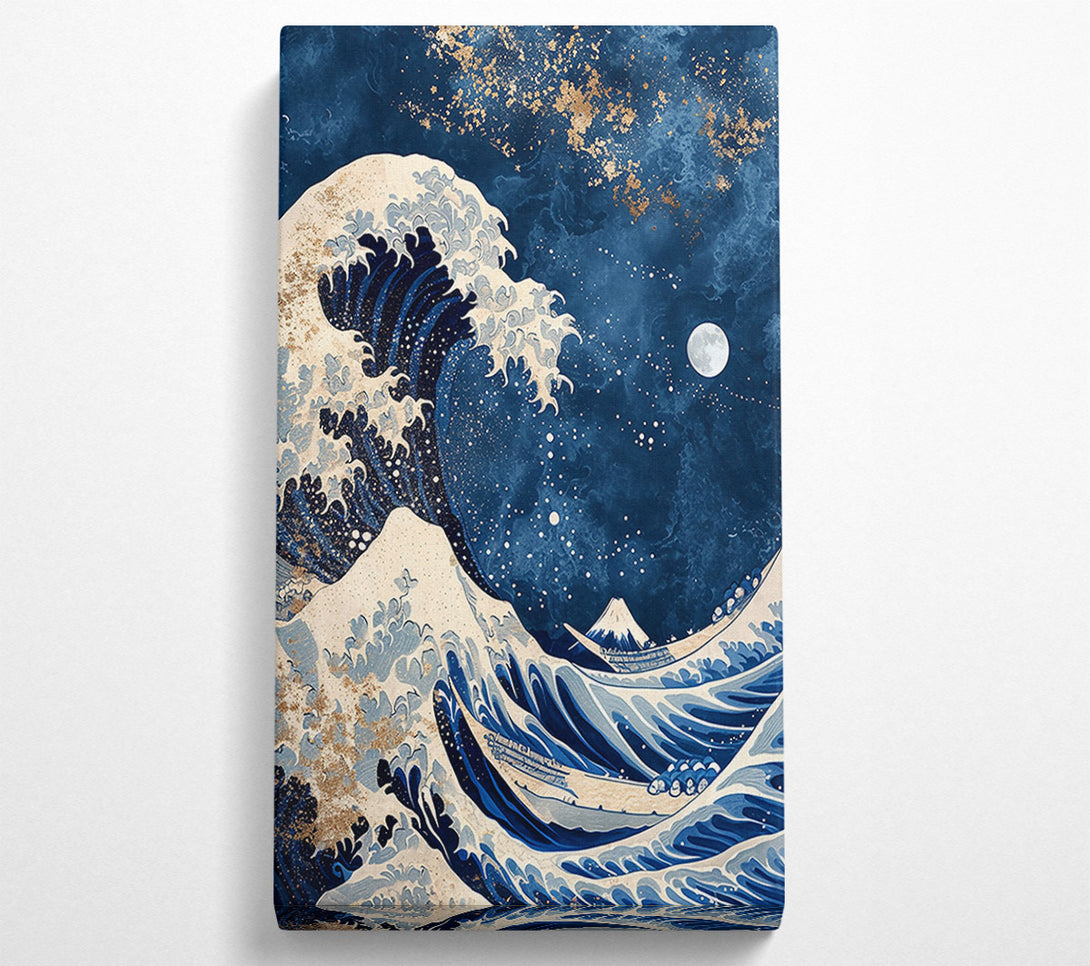  A Canvas Print of Midnight Blue Wave Canvas Print