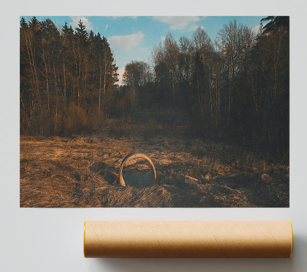 Golden Forest Ring Giclee Print