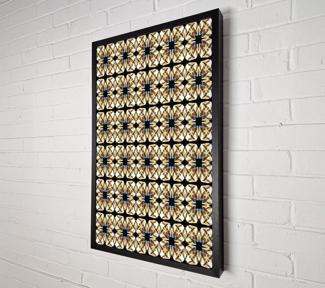  A Canvas Print of Golden Starry Pattern Canvas Print
