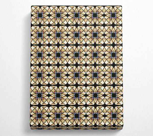  A Canvas Print of Golden Starry Pattern Canvas Print