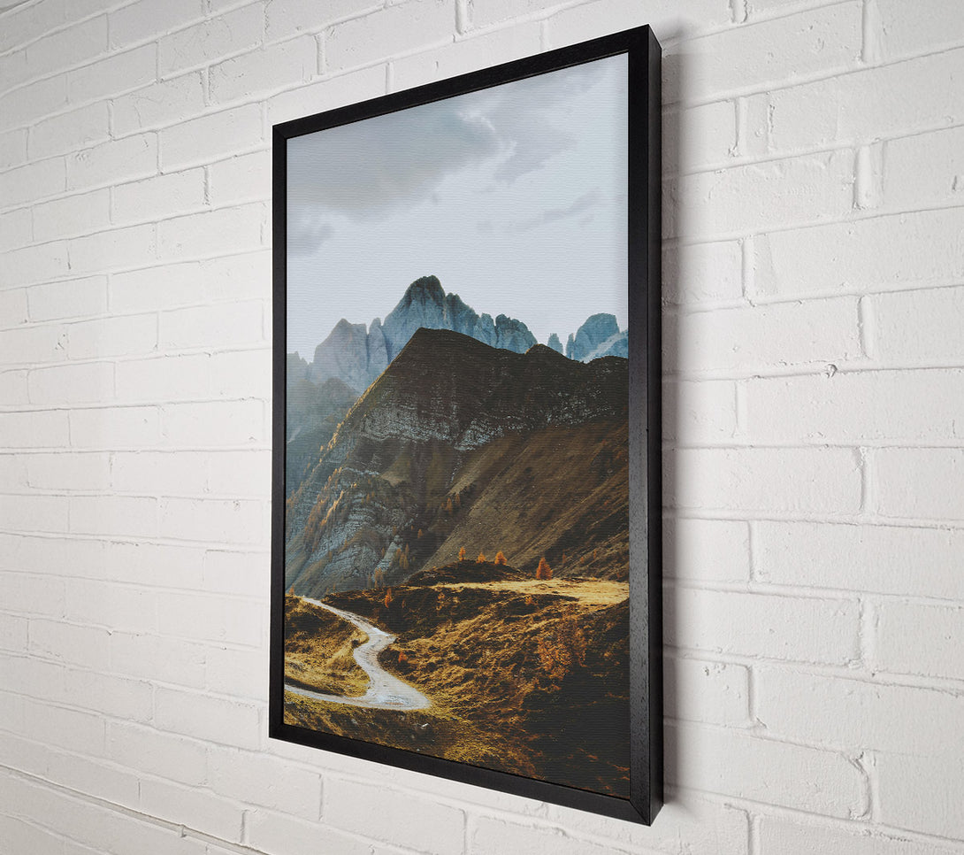  A Canvas Print of Brown Mountain Road Canvas Print