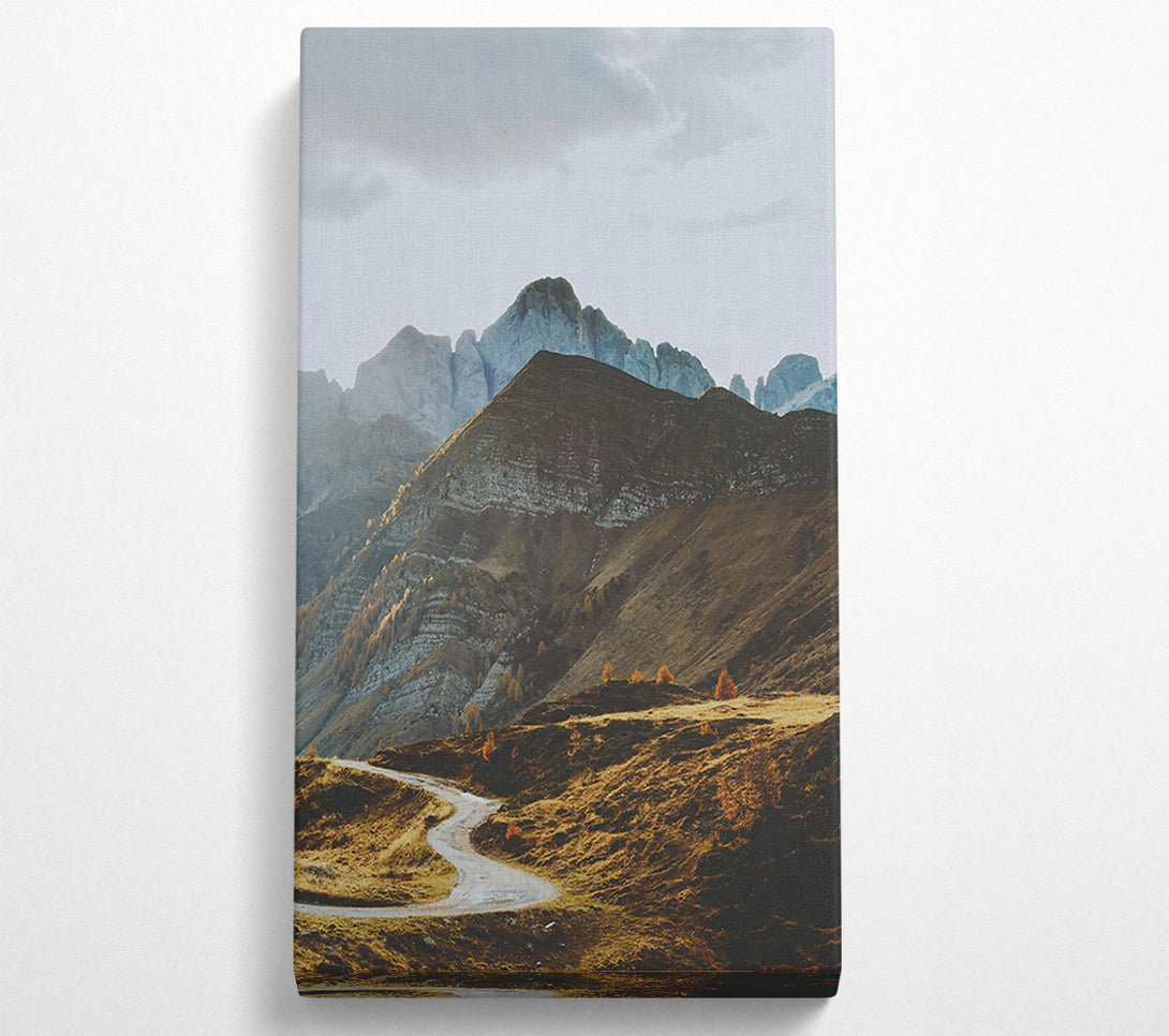  A Canvas Print of Brown Mountain Road Canvas Print