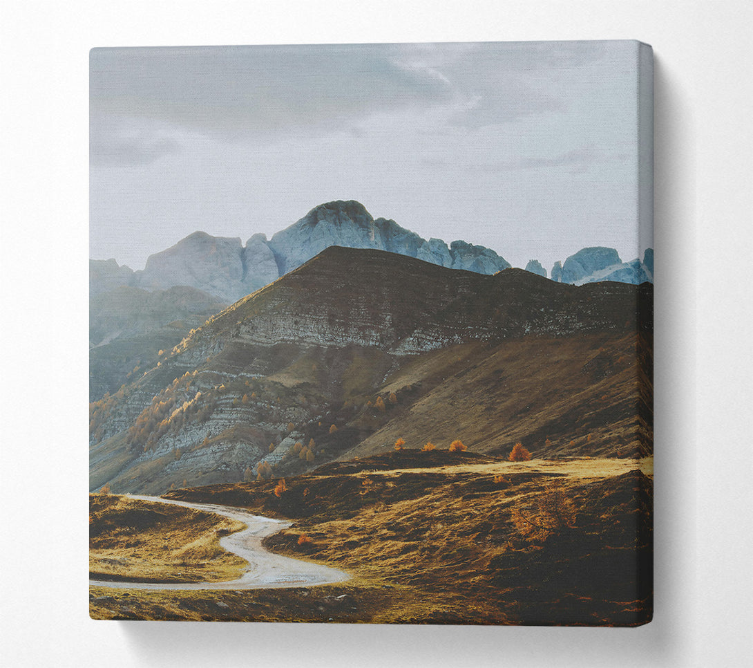  A Canvas Print of Brown Mountain Road Canvas Print