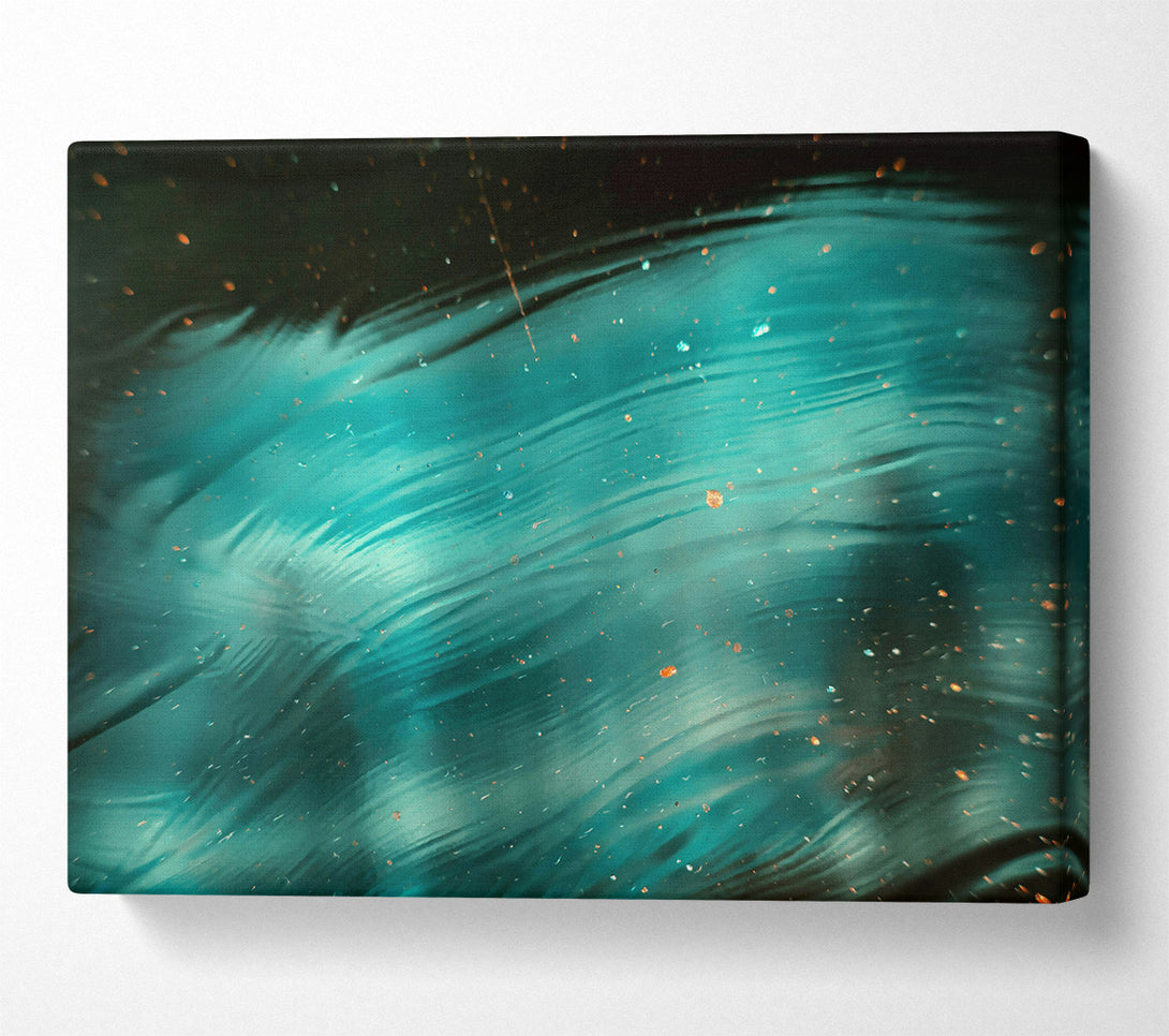  A Canvas Print of Teal Swirling Dreams Canvas Art