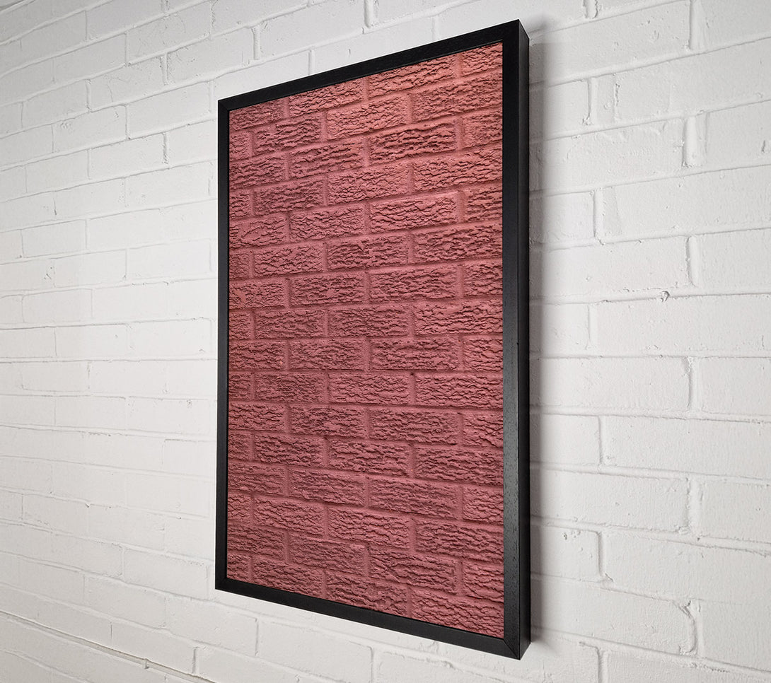 A Canvas Print of The Burgundy Brick Wall Canvas Print
